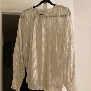 BCBC like new silver blouse